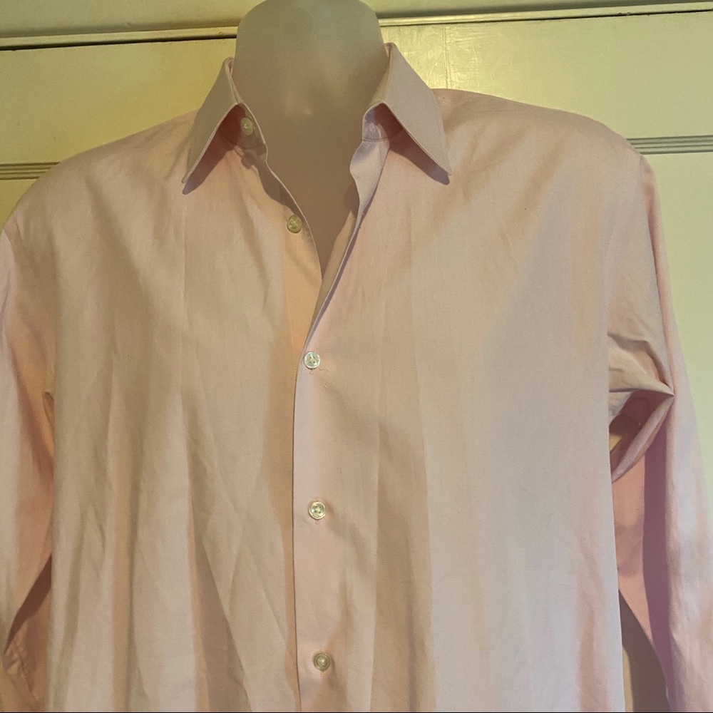 BOSS Hugo Boss Light Pink Dress Shirt 16 1/2 34/35 - Picture 12 of 12